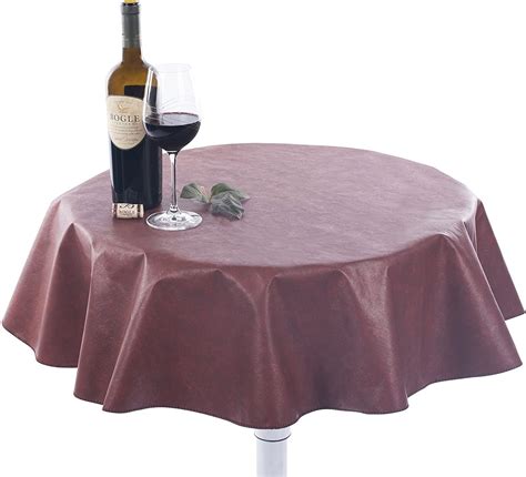 round vinyl tablecloths flannel backed